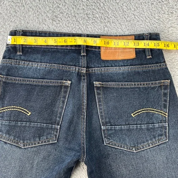 G Star Raw Jeans Men's 30 Dark Wash Straight Leg Premium Italian Denim Originals - Picture 4 of 11